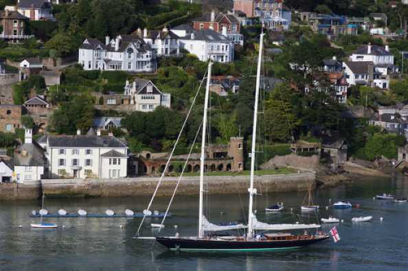 29 July 2020 - 18-17-53
A yacht hasn't arrived in Dartmouth until TVFTDO has snapped it passing Kingswear.
---------------------------
Superyacht Seabiscuit returns to Dartmouth